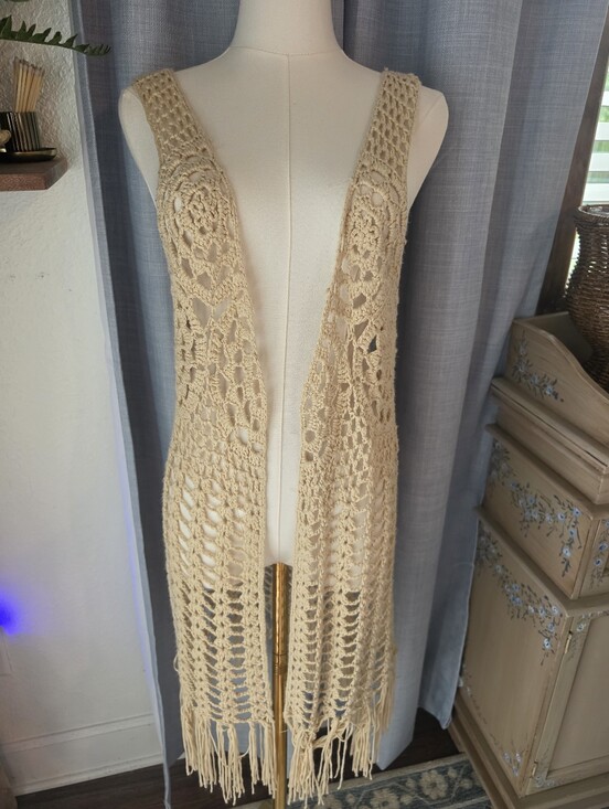 Tops - Vintage Crochet Vest
